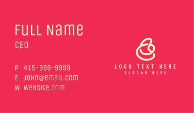 Generic Curvy Symbol Business Card Image Preview
