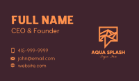 Orange Mountain Chat Business Card Image Preview