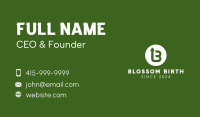 Green Arrow Letter B Business Card Image Preview