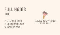 Kid Iced Cream Mascot Business Card Image Preview