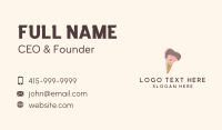 Kid Iced Cream Mascot Business Card Image Preview