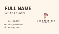 Kid Iced Cream Mascot Business Card Design