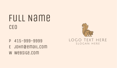Wild Mongoose Animal  Business Card Image Preview