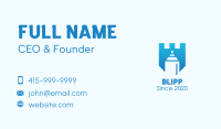 Blue Spray Paint Shield Business Card Image Preview