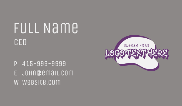 Urban Paint Graffiti Business Card Design Image Preview