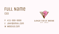 Elegant Flamingo Badge  Business Card Image Preview