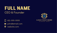 Royal Decorative Shield  Business Card Design