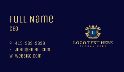 Royal Decorative Shield  Business Card Image Preview