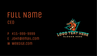 Dragon Gaming Creature Business Card Image Preview