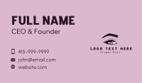 Aesthetic Woman Beauty Eyelash Business Card Image Preview