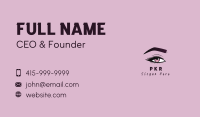 Aesthetic Woman Beauty Eyelash Business Card Image Preview