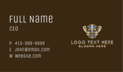 Alien Vape Gaming Business Card Image Preview