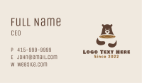 Grizzly Bear Cafe Business Card Image Preview