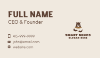 Grizzly Bear Cafe Business Card Image Preview