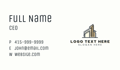 Building Construction Firm Business Card Image Preview