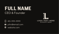 Decal Studio Letter L  Business Card Design