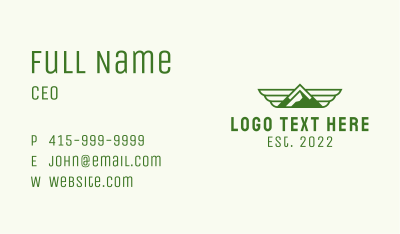 Green Valley Mountain  Business Card