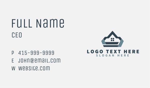 Roof Home Property Business Card Design Image Preview