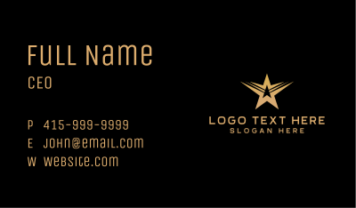 Professional Star Agency Business Card Image Preview