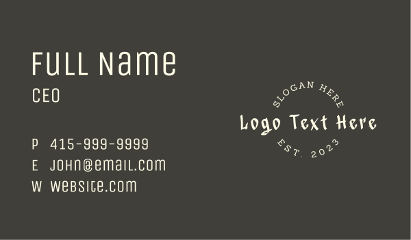 Graffiti Clothing Wordmark Business Card Design Image Preview