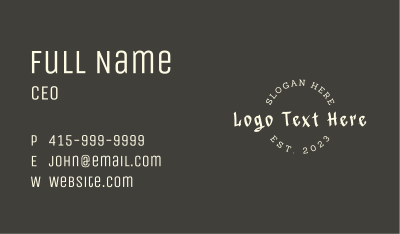 Graffiti Clothing Wordmark Business Card Image Preview