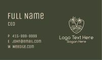 Monoline Island Emblem Business Card Image Preview