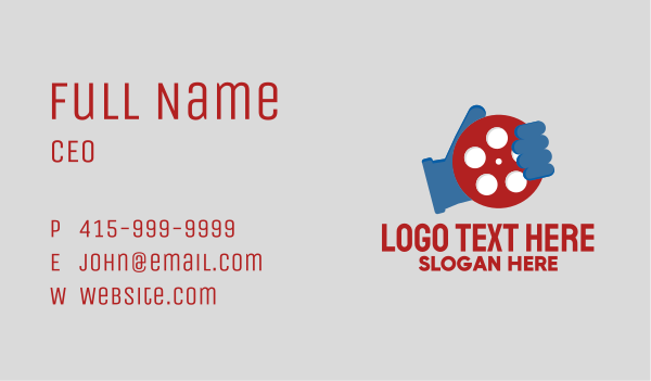 Film Hand Business Card Design Image Preview