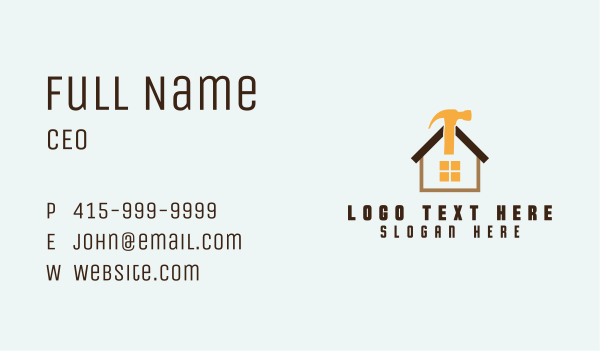 Yellow Hammer House  Business Card Design Image Preview