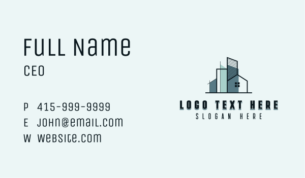Builder Architect Contractor Business Card Design Image Preview