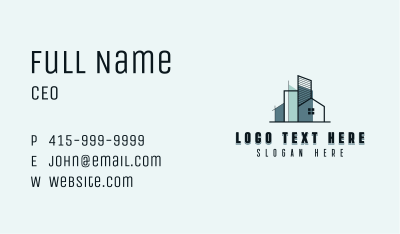 Builder Architect Contractor Business Card Image Preview