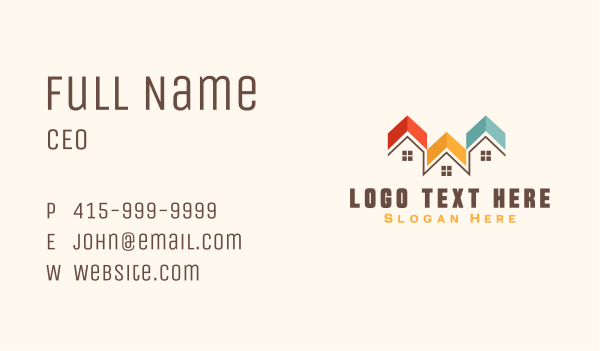 Residence House Roof Business Card Design Image Preview