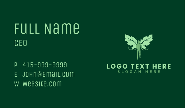 Human Leaf Wellness Business Card Design Image Preview