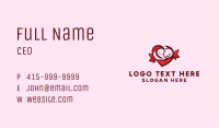 Heart Happy Couple Business Card Image Preview