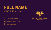 Golden Eagle Wings Business Card Image Preview