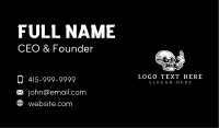 Tobacco Skull Smoke Business Card Image Preview