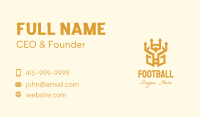 Golden Warrior Helmet Business Card Image Preview
