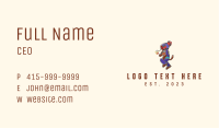 Fireworks Dog Mascot Business Card Image Preview