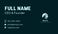 Wild Wolf Howling Business Card Image Preview