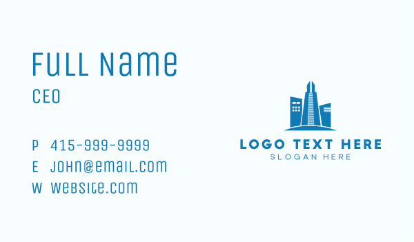High Rise Tower Building Business Card Design Image Preview