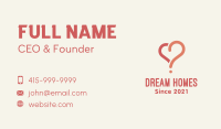 Love Heart Question Business Card Design