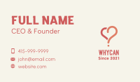 Love Heart Question Business Card Design