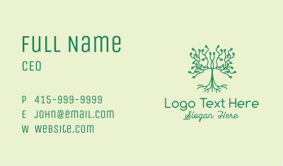 Natural Growing Seedling Business Card Image Preview