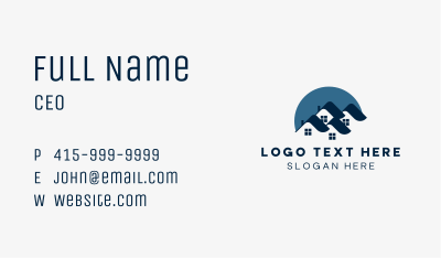 Village Wave Roofing Business Card Image Preview