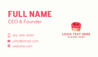 Raspberry Pudding Dessert Business Card Image Preview