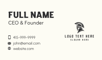 Roman Soldier Spartan Business Card Design