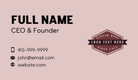 Vintage Craft Beer  Business Card Preview