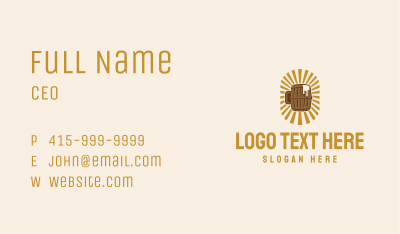 Beer Barrel Business Card Image Preview