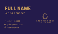 Luxe Shield Lettermark Business Card Design
