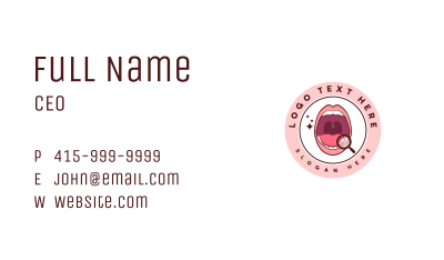 Oral Health Dentist Business Card Image Preview