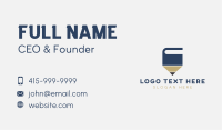 Book Pencil Bookstore  Business Card Image Preview